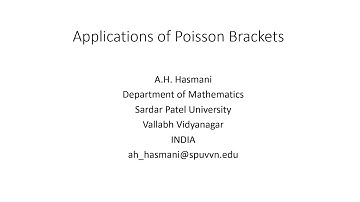 Applications of Poisson Brackets