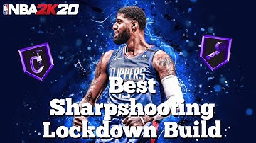 *NEW* NBA 2K20 Best Sharpshooting Lockdown Defender Build And Badges In The Game!!