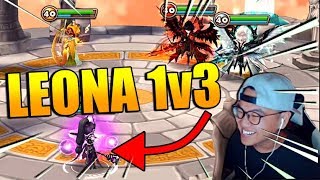 BUFFED LEONA IS INSANE, 1v3 COMEBACK! | Summoners War