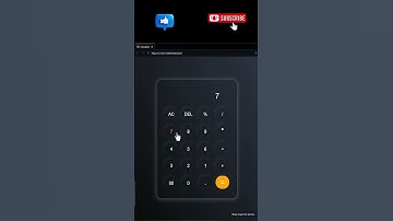 ✨ Calculator UI Design with HTML, CSS & JavaScript | Modern Web Project #shorts #codingshorts