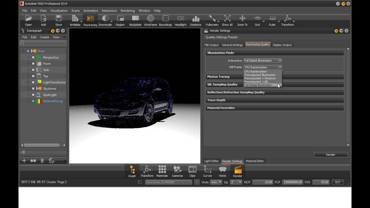 VRED PRO Rendering Raytracing Caustics - YouTube