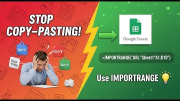 ⚡ Stop Copy-Pasting! Learn IMPORTRANGE to Merge Data in Google Sheets (Step-by-Step)