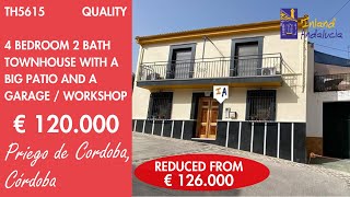 Quality 4 bed 2 bath townhouse + Garage Big Patio Property for sale in Spain inland Andalucia TH5615