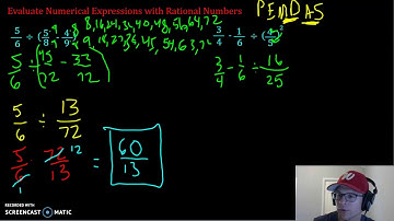 Evaluate Numerical Expressions with Rational Numbers