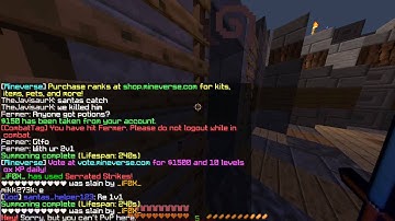 _iF0X_ Is Hacking in mineverse (factions)anti kb