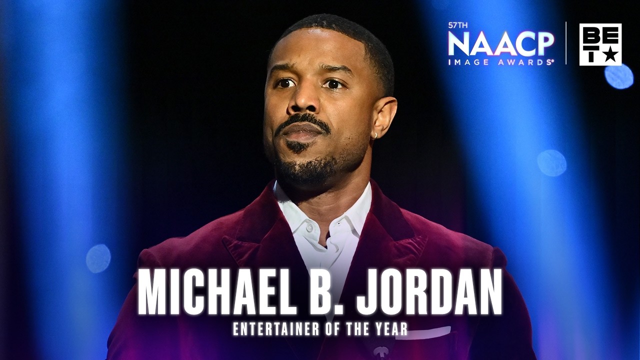 Michael B. Jordan Accepts Entertainer of the Year While Urging Us to Lead With Love