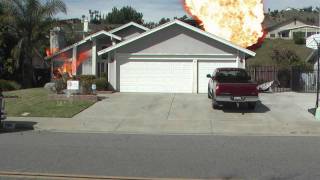 House Explosion & Fire Caught On Tape!