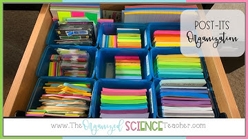 Post Its Organization I The Organized Science Teacher