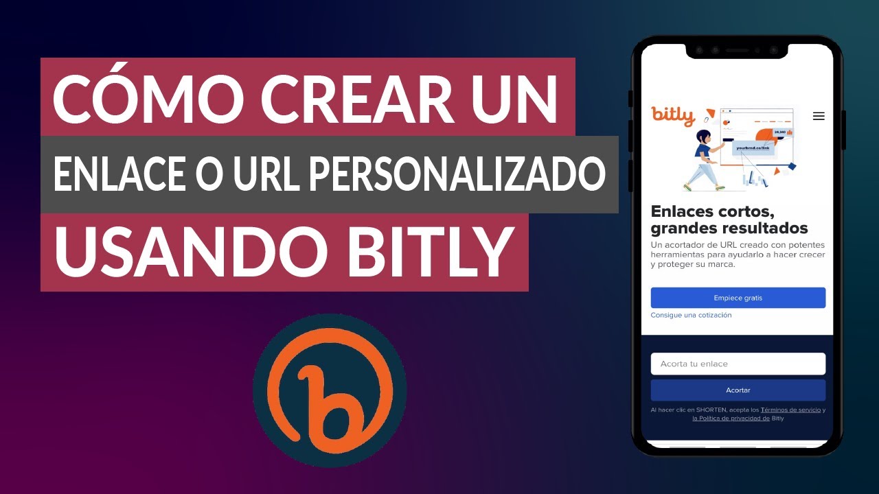 Cómo Crear un Enlace, Url o Link Personalizado Usando el Acortador Bitly