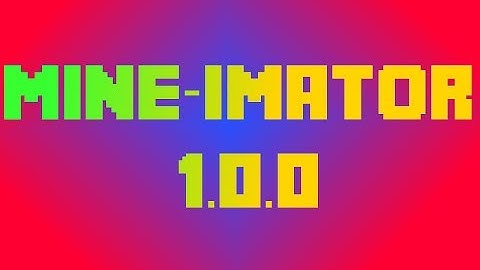 Mine-Imator 1.0.0 Test