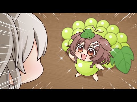 【手描き】主張が激しいマスカットの妖精を演じるころさん【戌神ころね/獅白ぼたん/ホロライブ切り抜き】