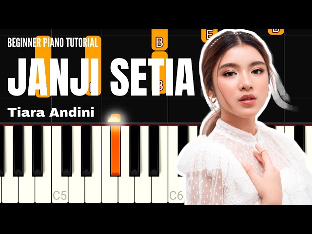 Tiara Andini - Janji Setia (BEGINNER PIANO TUTORIAL) class=