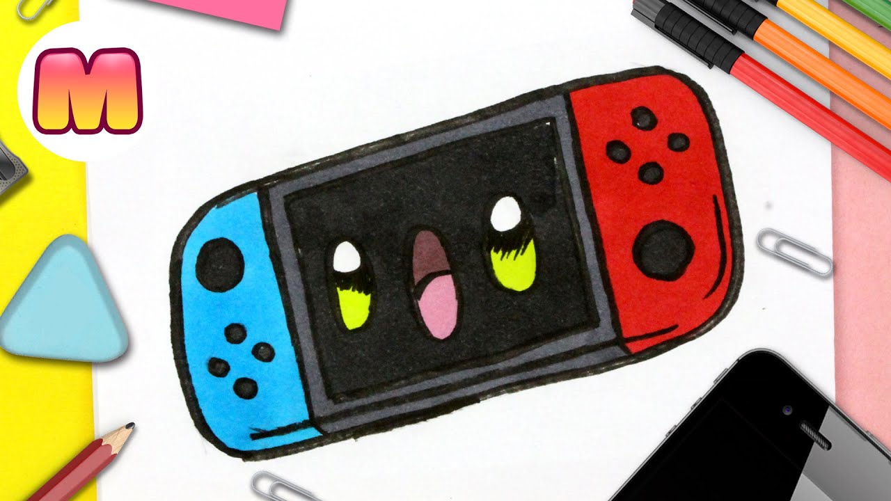 COMO DIBUJAR UNA NINTENDO SWITCH KAWAII - Dibujos faciles kawaii - Aprende  a dibujar con Jape - thptnganamst.edu.vn