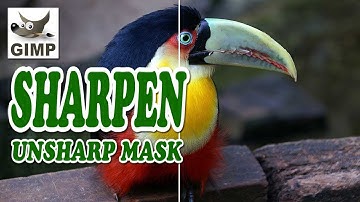 How to sharpen image in GIMP 2 10 using Unsharp Mask