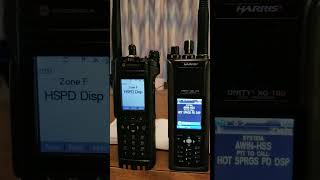 Motorola APX7000 and Harris Unity XG-100 receiving P25 Phase II (Hot Springs AR PD)