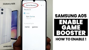 Enable Game Booster in Samsung A05 - Setup Game Booster