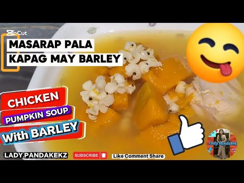 CHICKEN PUMPKIN SOUP WITH BARLEY | DELICIOUS | LADY PANDAKEKZ #subscribe #asmr #video