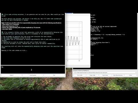 CodeAIde example - matplotlib plot