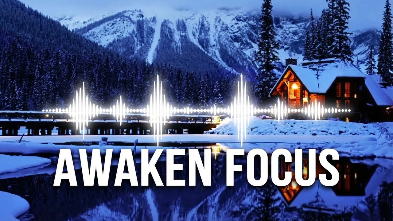 Cozy Winter Cabin Study Session | Chill Beats for Deep Work