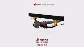 Single Axle Trailer Suspension Assembly - johnsontrailerparts.com by Johnson Trailer Parts 18,480 views 6 years ago 22 seconds