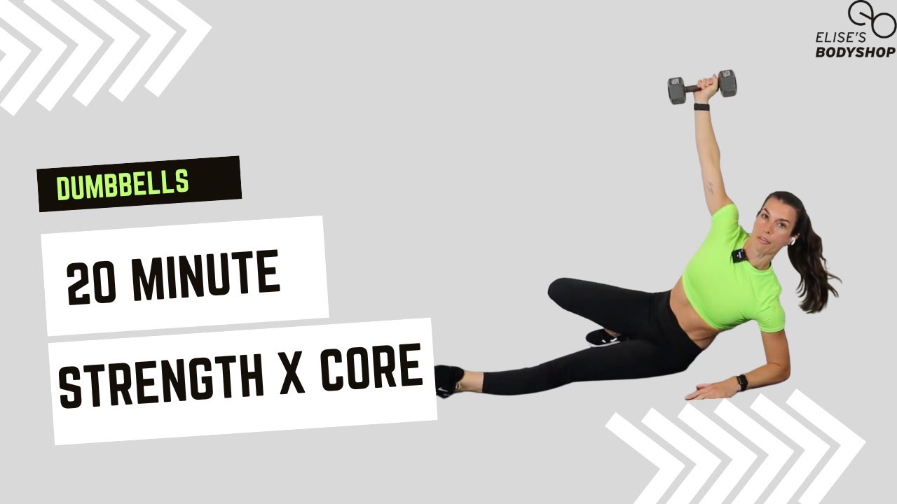 20 min DUMBBELL STRENGTH & CORE WORKOUT | Full Body | With Warm Up ...