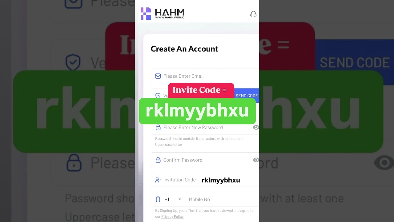 HAHM Invitation Code India | Hahm invitation code today 2025 