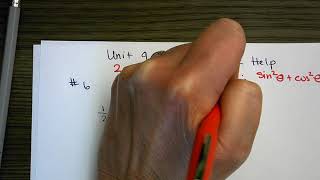 Honors Math 3 Unit 9 Obj 7 HW Help