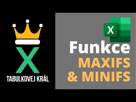 Funkce MAXIFS a MINIFS | Excel 365 Tutorial