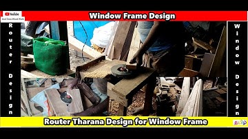 Router Machine Design window Frame