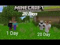 Minecraft surviving Noob friend in 1 Days 20 🤩