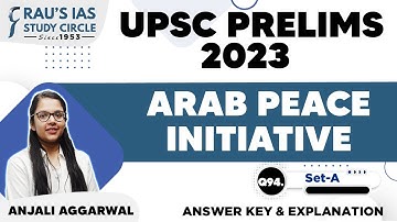 UPSC CSE Prelims 2023 | GS Paper 1 | Question - 94 | Set - A | Answer & Explanation | Rau