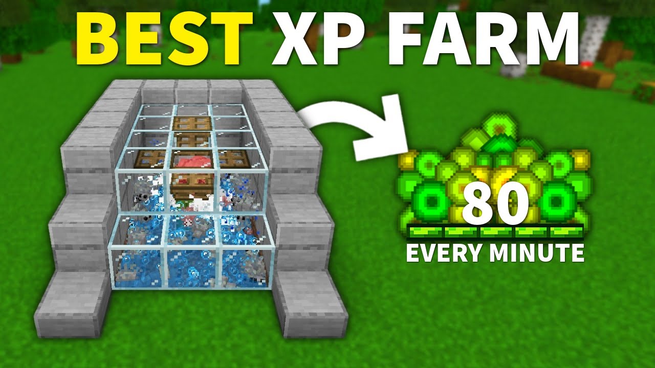 NEW BEST EVER XP FARM in Minecraft Bedrock 1.21!