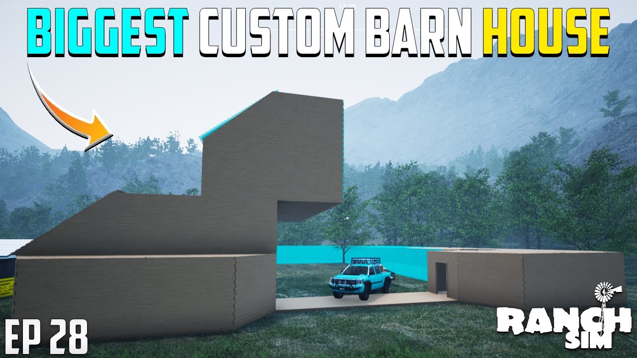 Biggest Barn House With Best Custom Design - Ranch Simulator - Ep 29 - SANZY