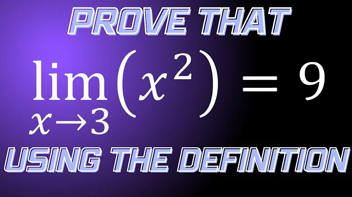 Prove that the limit of x^2 as x approaches 3 equals 9 using the epsilon-delta definition
