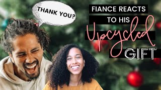 Fiancé reacts to his thrifted gift - Sustainable Gift Idea (Part 2)