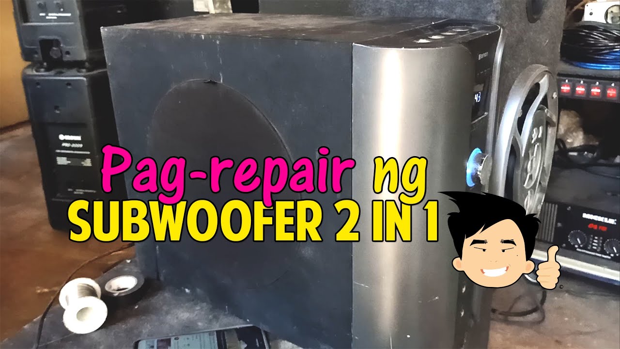 2 in 1 Subwoofer Repair YouTube