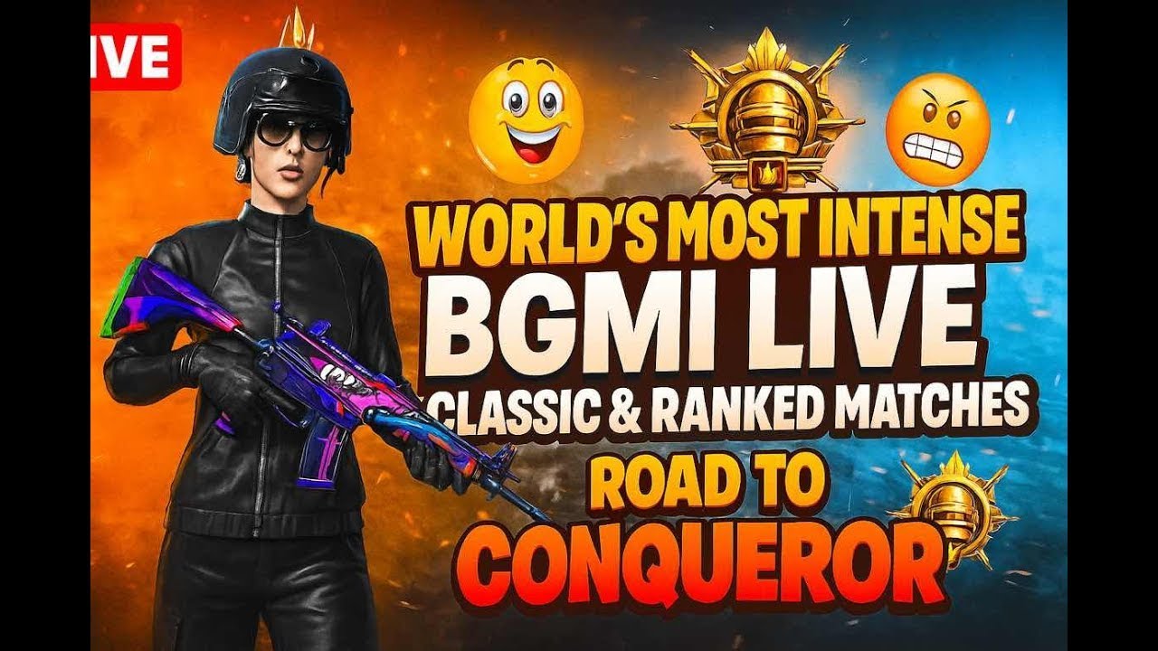 🔥 World’s Most Intense BGMI Live 🔴 | Classic & Ranked Matches | Road to ...