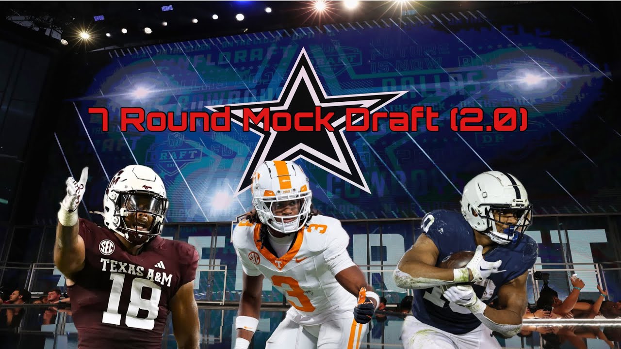 Dallas Cowboys 7 Round 2026 Mock Draft (2.0) 