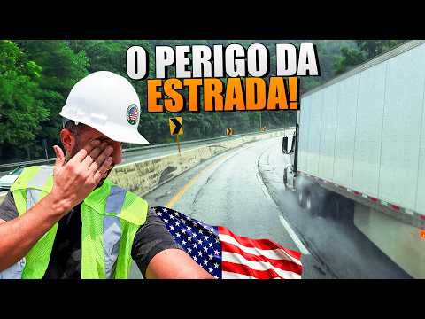 [RAIN + DRIVING DOWN THE MOUNTAIN + LOADED TRUCK] THIS IS THE BIGGEST DANGER ON THE ROAD 🇺🇲