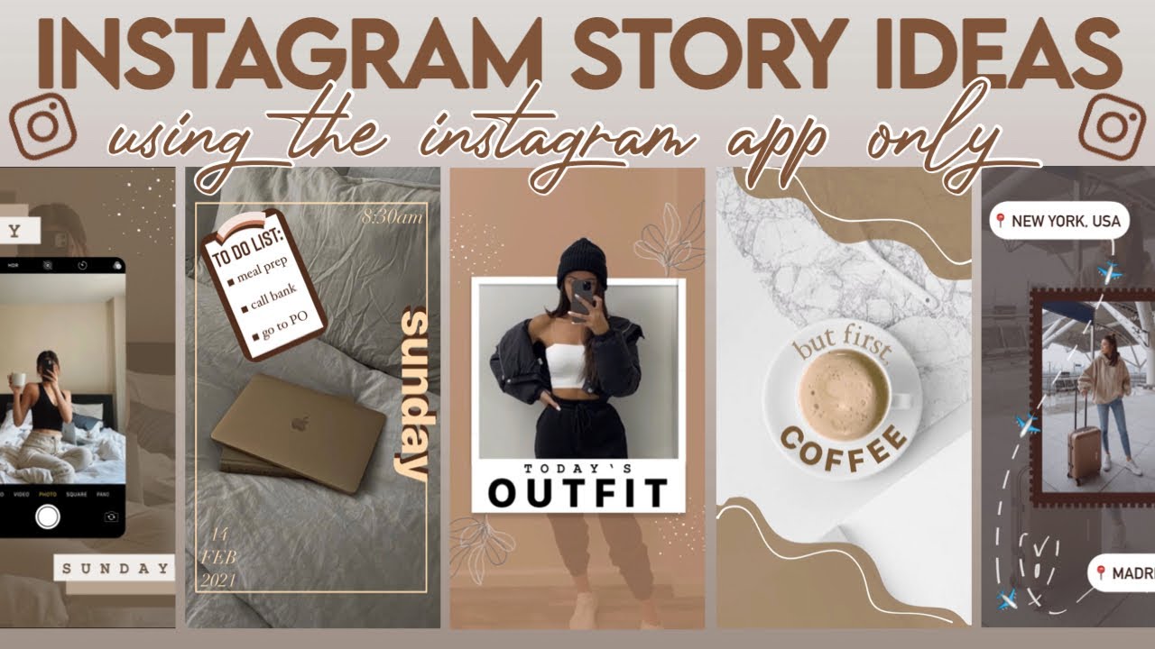 6 Creative Instagram Story Ideas | using the IG app ONLY - YouTube