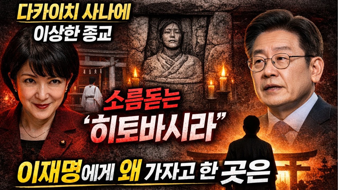 다카이치사나에 일본 총리 이상한 종교  김건희와와 관계가 “히토바시라”인신공양）