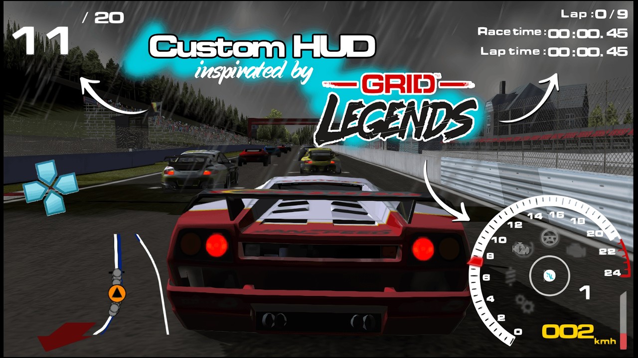 Wajib Coba ! Toca Race Driver 3 PPSSPP CUSTOM HUD TEXTURE from 