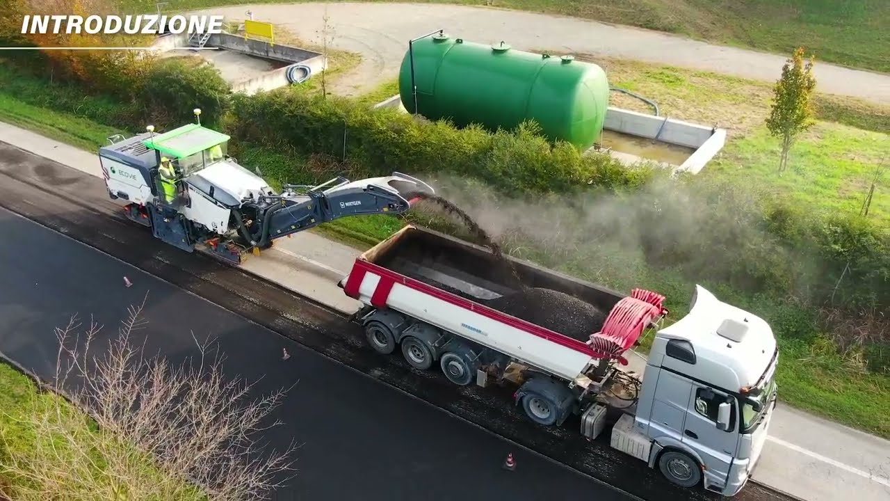 Ecovie - La creazione di una strada con il riciclaggio a freddo