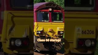 Class 66 startup! #train #railwaycontent #startup #class66