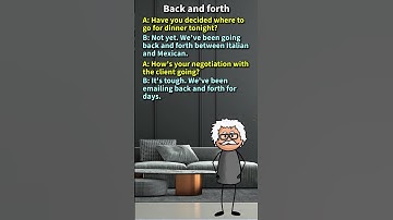 "Back and forth": What does it mean in English? [ ForB English Lesson ] #shorts