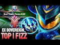 WILD RIFT FIZZ PENTAKILL - TOP 1 FIZZ GAMEPLAY - EX SOVEREIGN RANKED