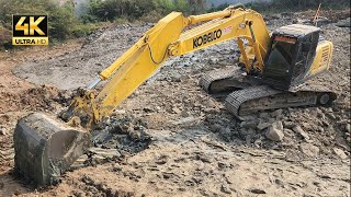 เร่งมิดไมล์ ไวสุดๆ 🔰🔰🔰 รถแบคโฮ KOBELCO SK200-10 SM ตักดินเลนสระเก่า งานตรงสายคล่องตัวสุดๆ 👍👍👍