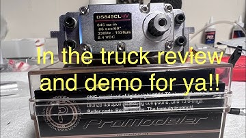 Promodeler 845oz of torque at 8.4v!! Traxxas xmaxx servo upgrade!! Tires are dancing!! Rc car!!