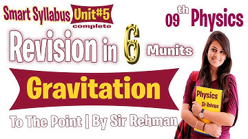 Chapter 5 Physics Class 9 Complete Revision in 6 Munits By Sir Rehman All Smart Syllabus Questions,