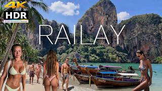 🇹🇭 4K | Walking Railay Beach in Krabi | BEST Place in the World | Thailand 2026